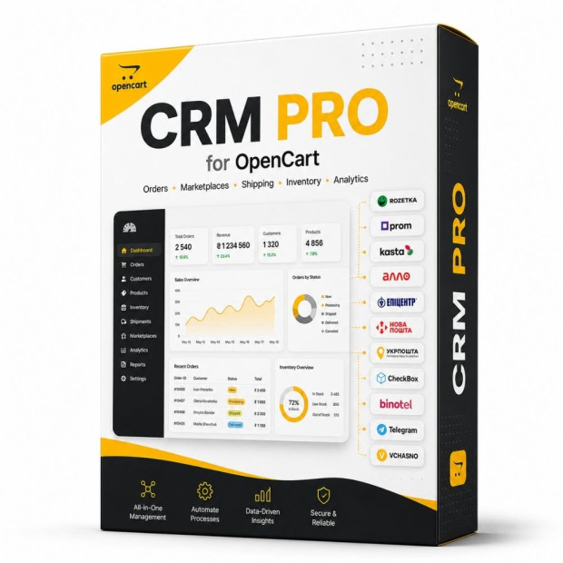 CRM PRO для OpenCart — автоматизація інтернет-магазину